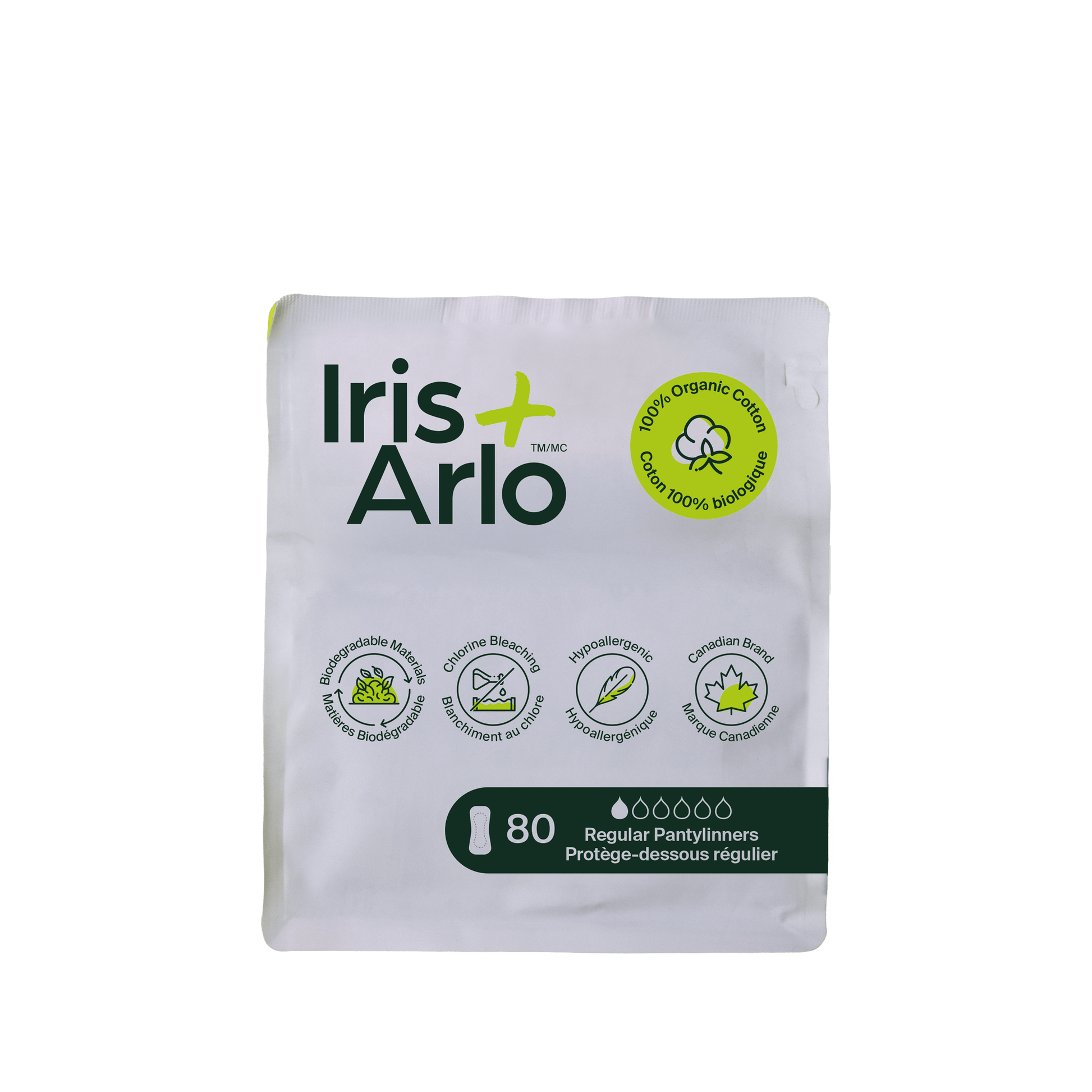 100% Organic Cotton Pantyliners