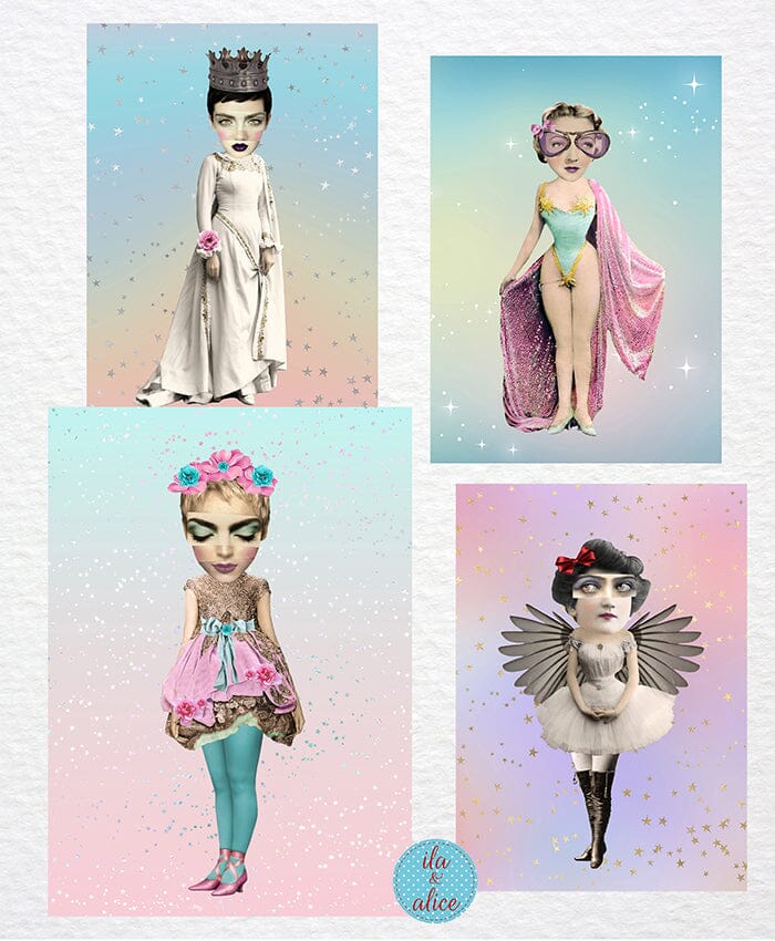 Paperdolls Postcards