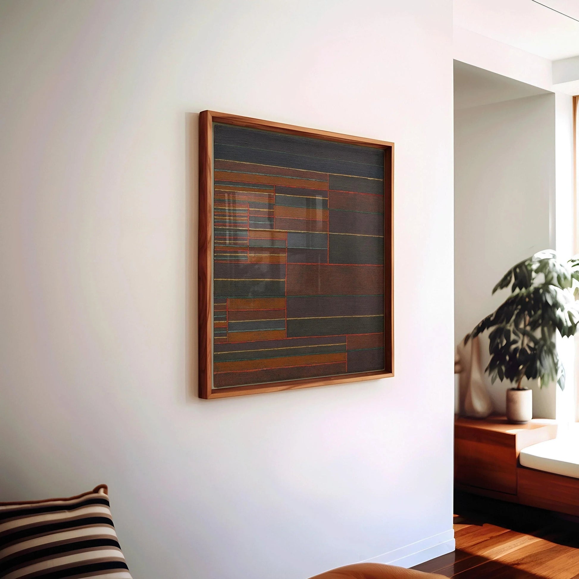 Paul Klee Abstract Art Print: In the Current Six Thresholds - Mid-Century Modern Home Decor