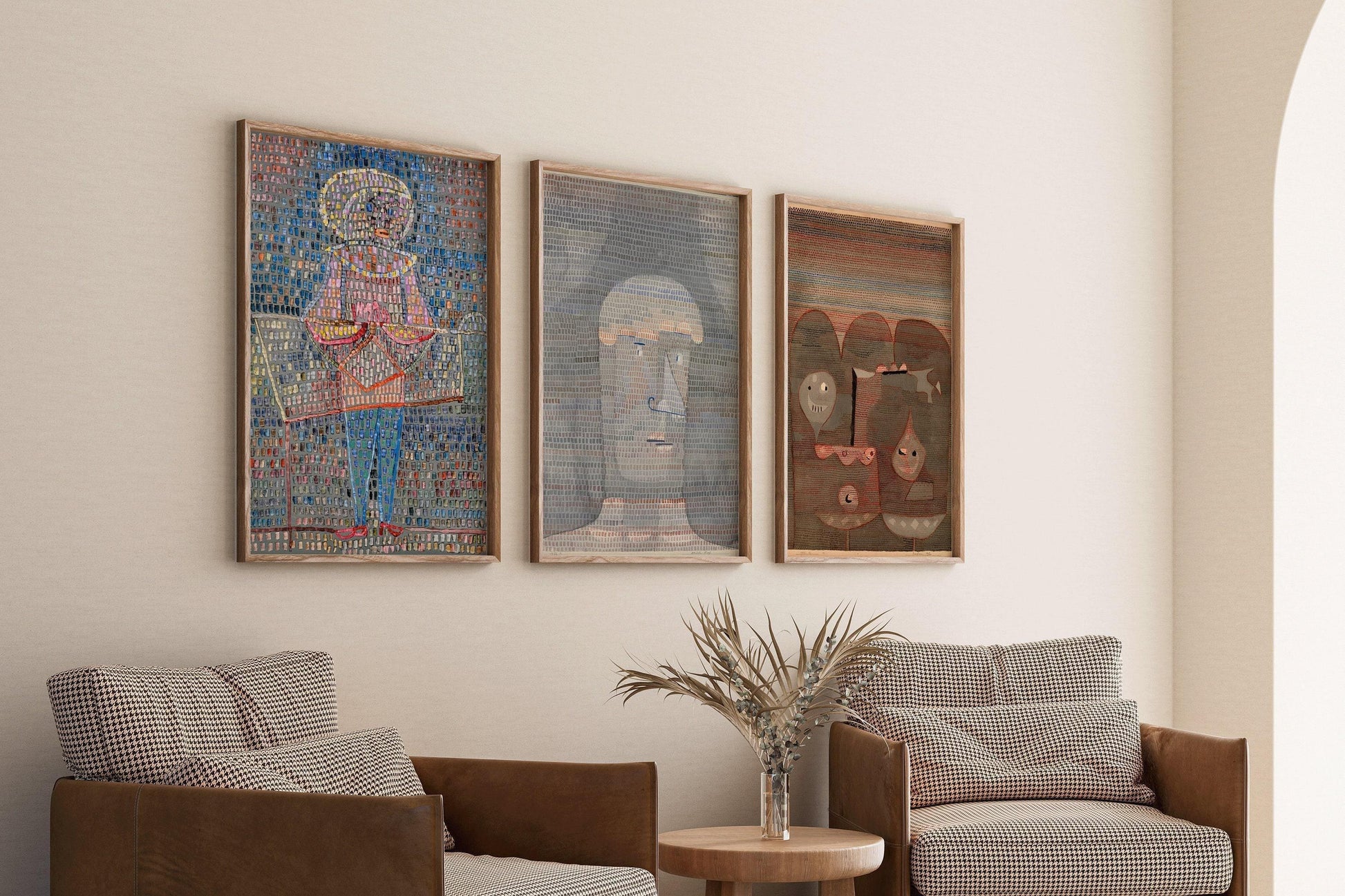 Paul Klee Art Print Trio: Vintage Abstract Giclee Fine Art
