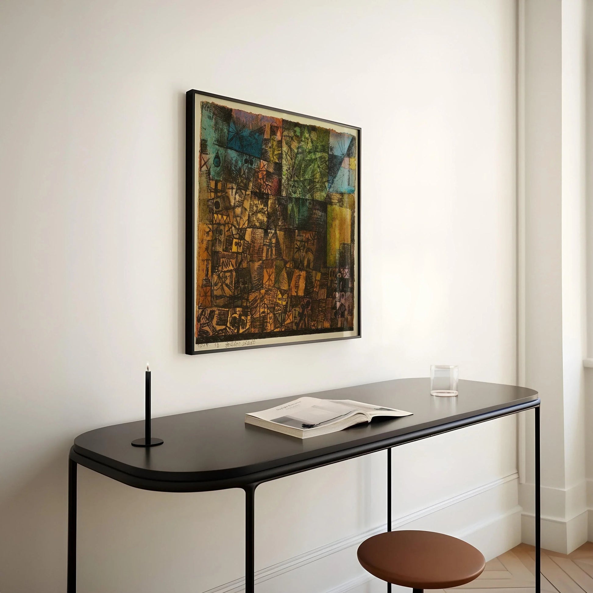 Paul Klee - Estampe « Cité des tombes » : Impression giclée moderne du milieu du XXe siècle