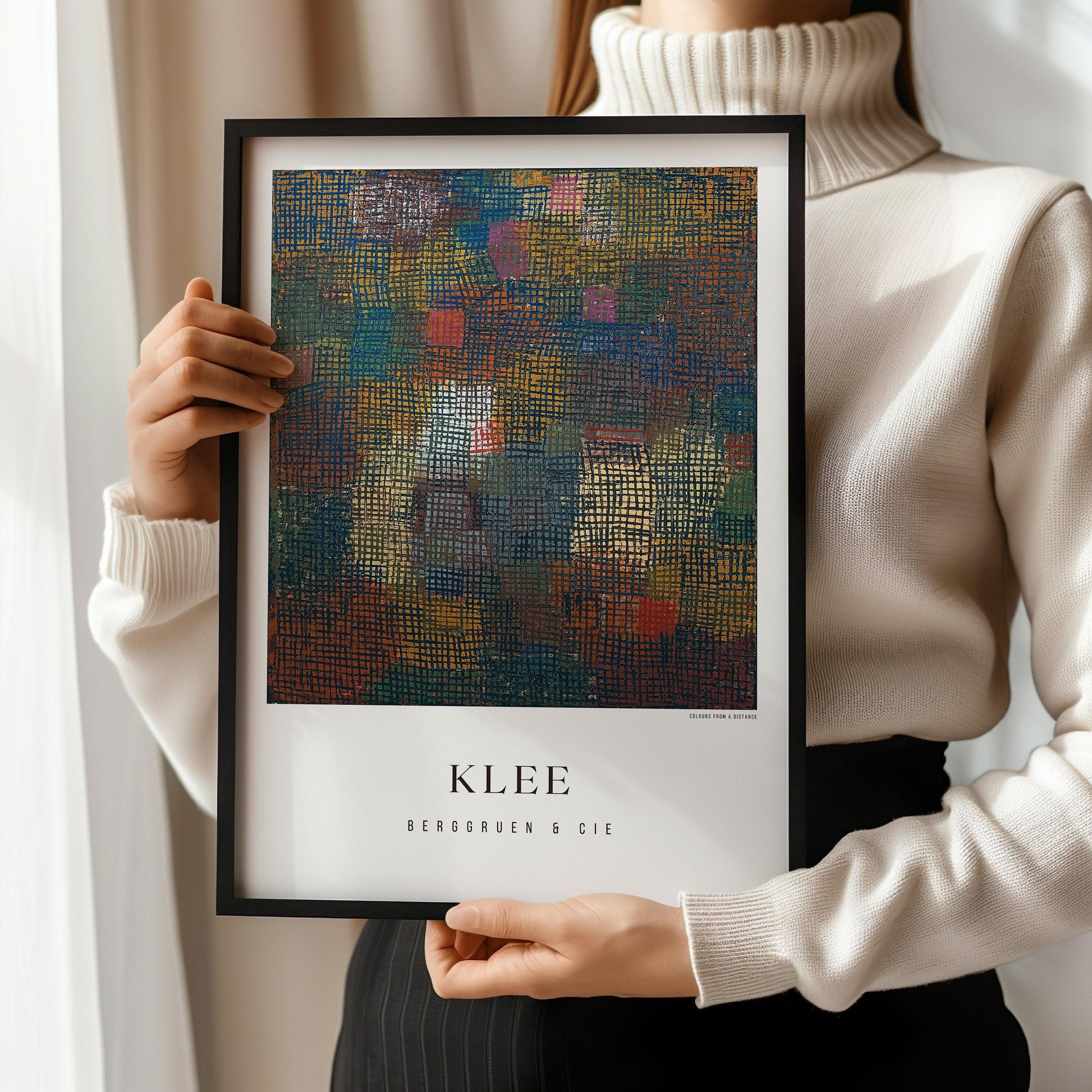 Paul Klee - Couleurs vues de loin | Art abstrait moderne (Disponible encadré ou non encadré)