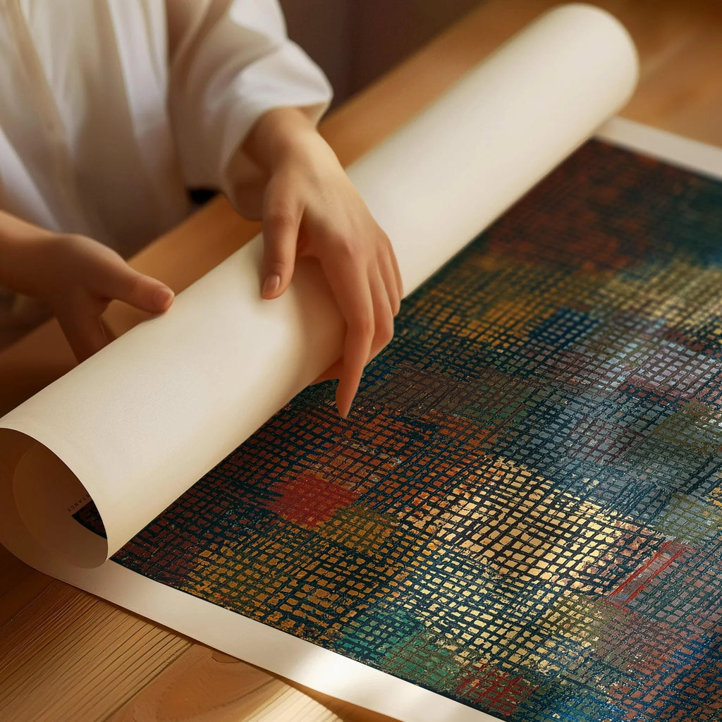 Paul Klee - Couleurs vues de loin | Art abstrait moderne (Disponible encadré ou non encadré)