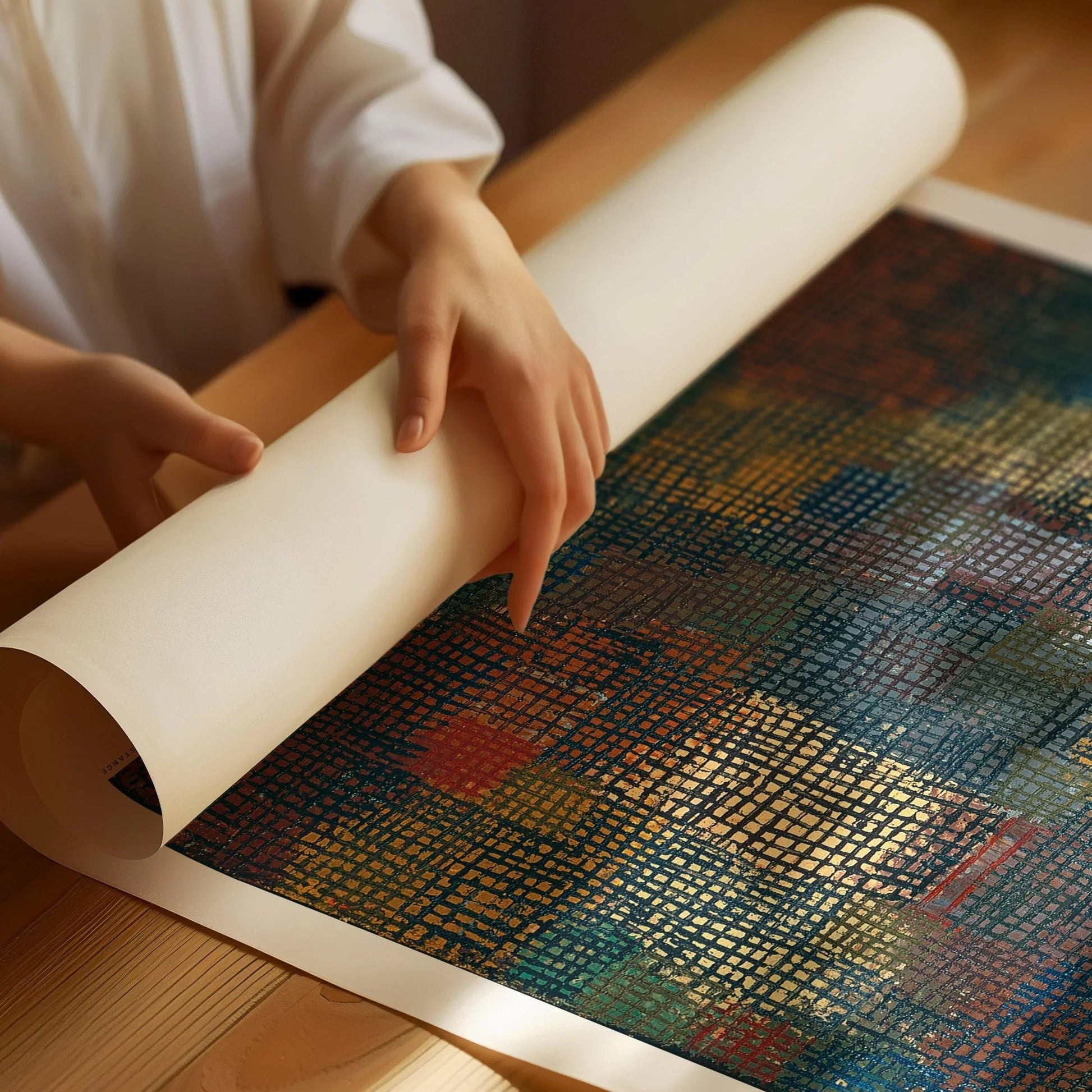 Paul Klee - Couleurs vues de loin | Art abstrait moderne (Disponible encadré ou non encadré)