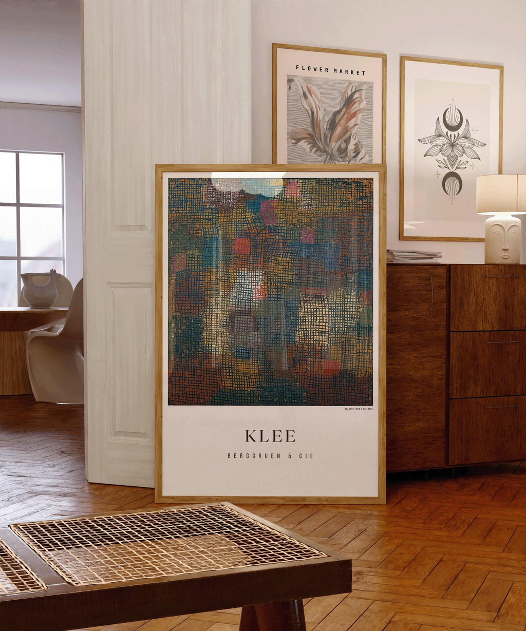 Paul Klee - Couleurs vues de loin | Art abstrait moderne (Disponible encadré ou non encadré)