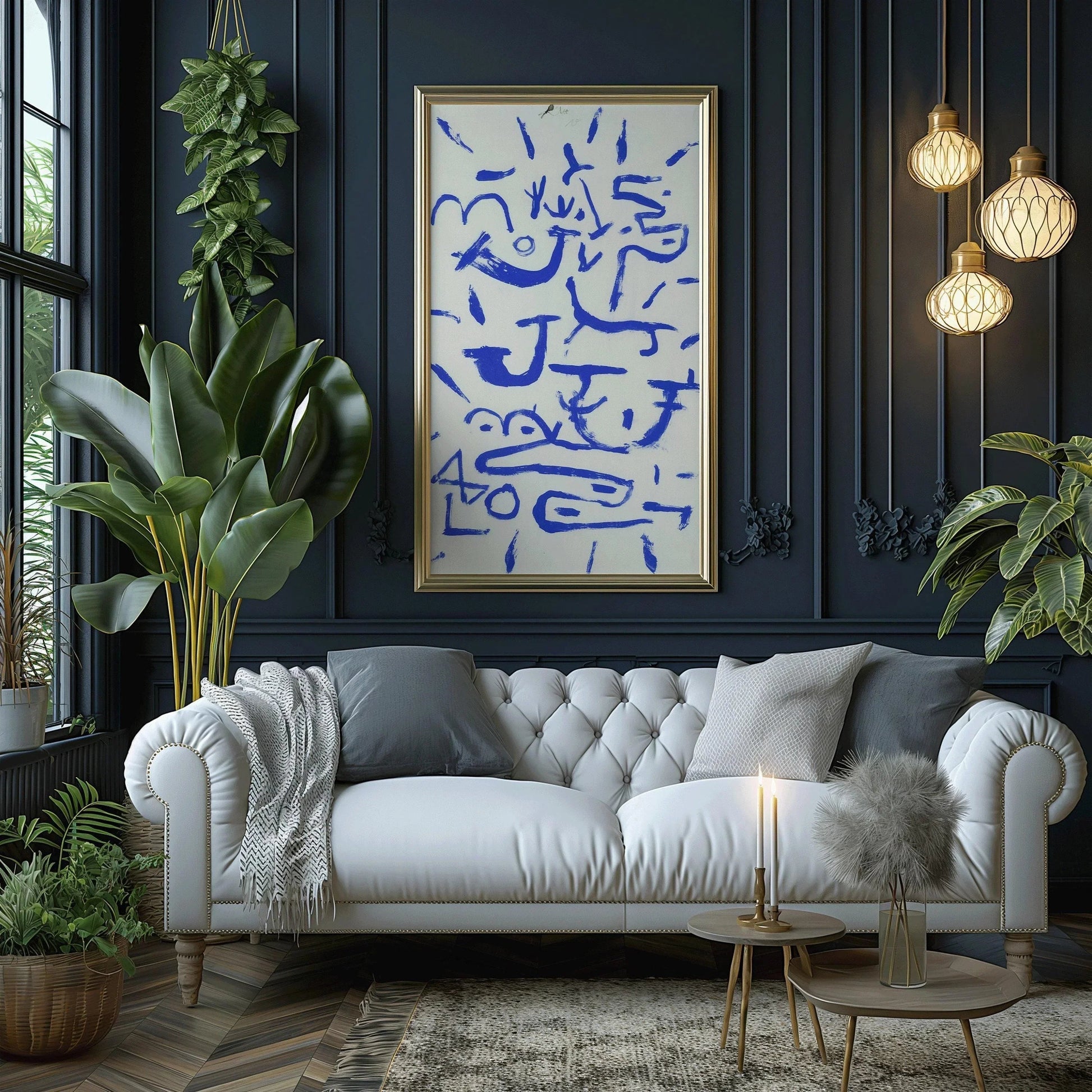 Paul Klee - Creeper and Climber Print: Vintage Mid-Century Modern Abstract Art