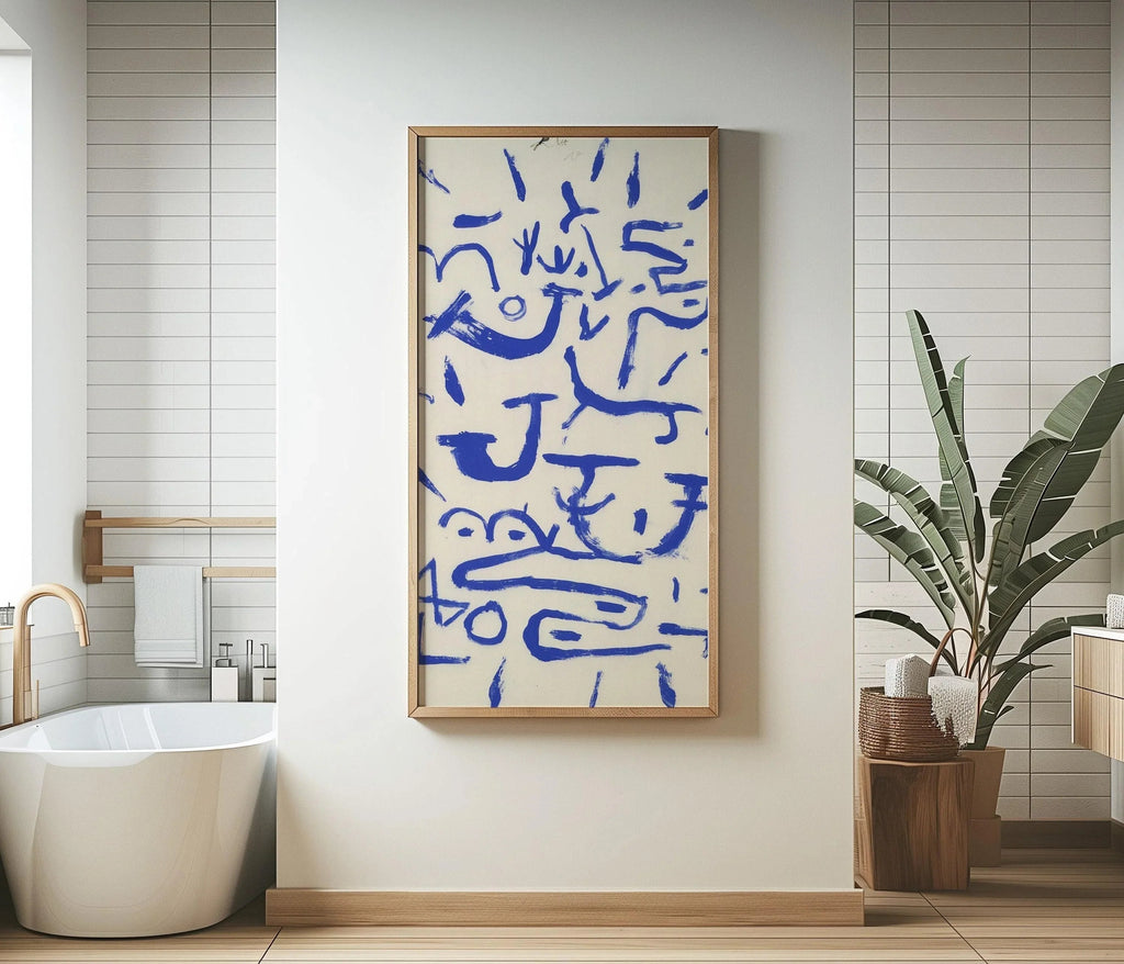Paul Klee - Creeper and Climber Print: Vintage Mid-Century Modern Abstract Art