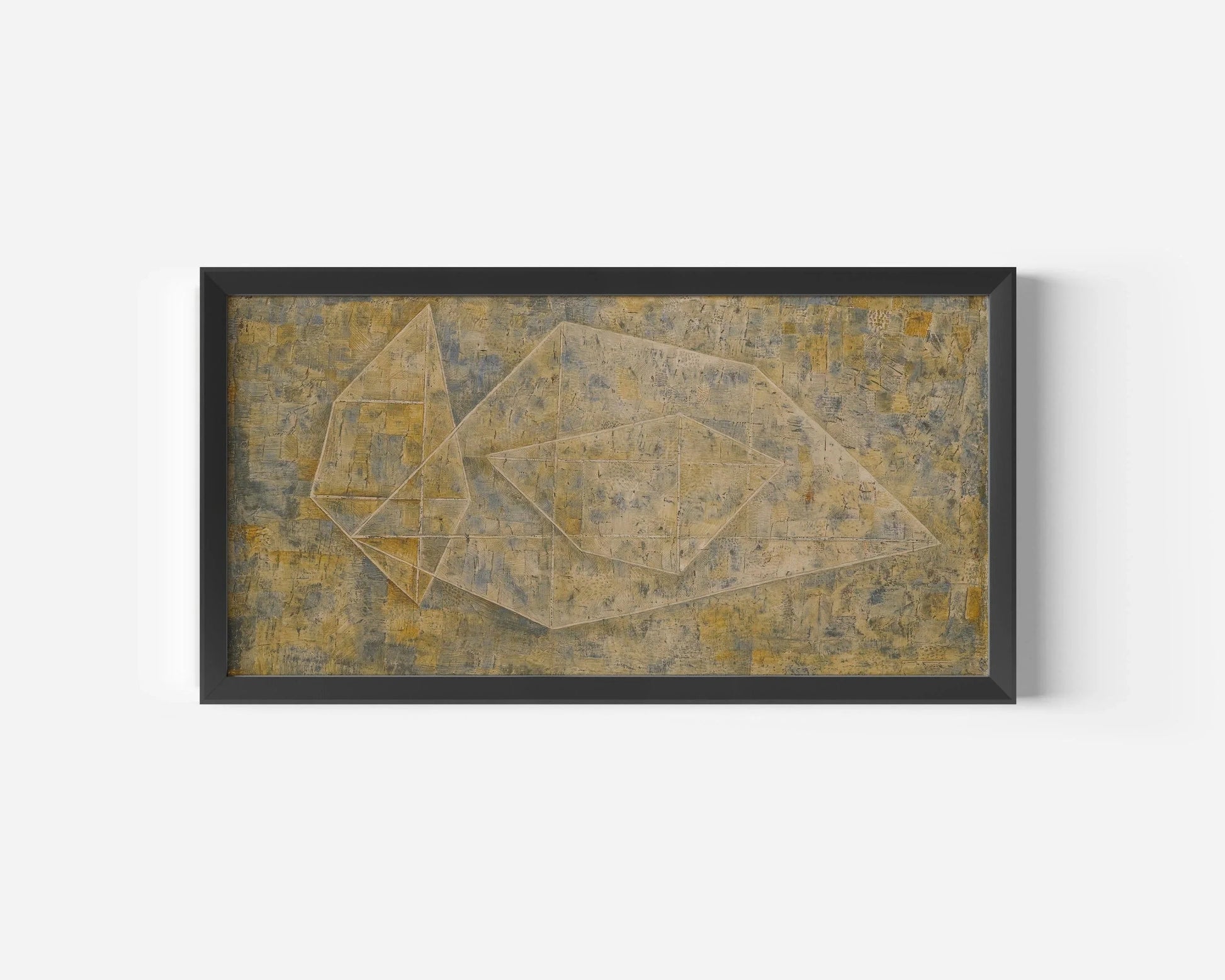Paul Klee - P 14 | Art panoramique abstrait moderne (disponible encadré à la main ou non encadré) 2x1