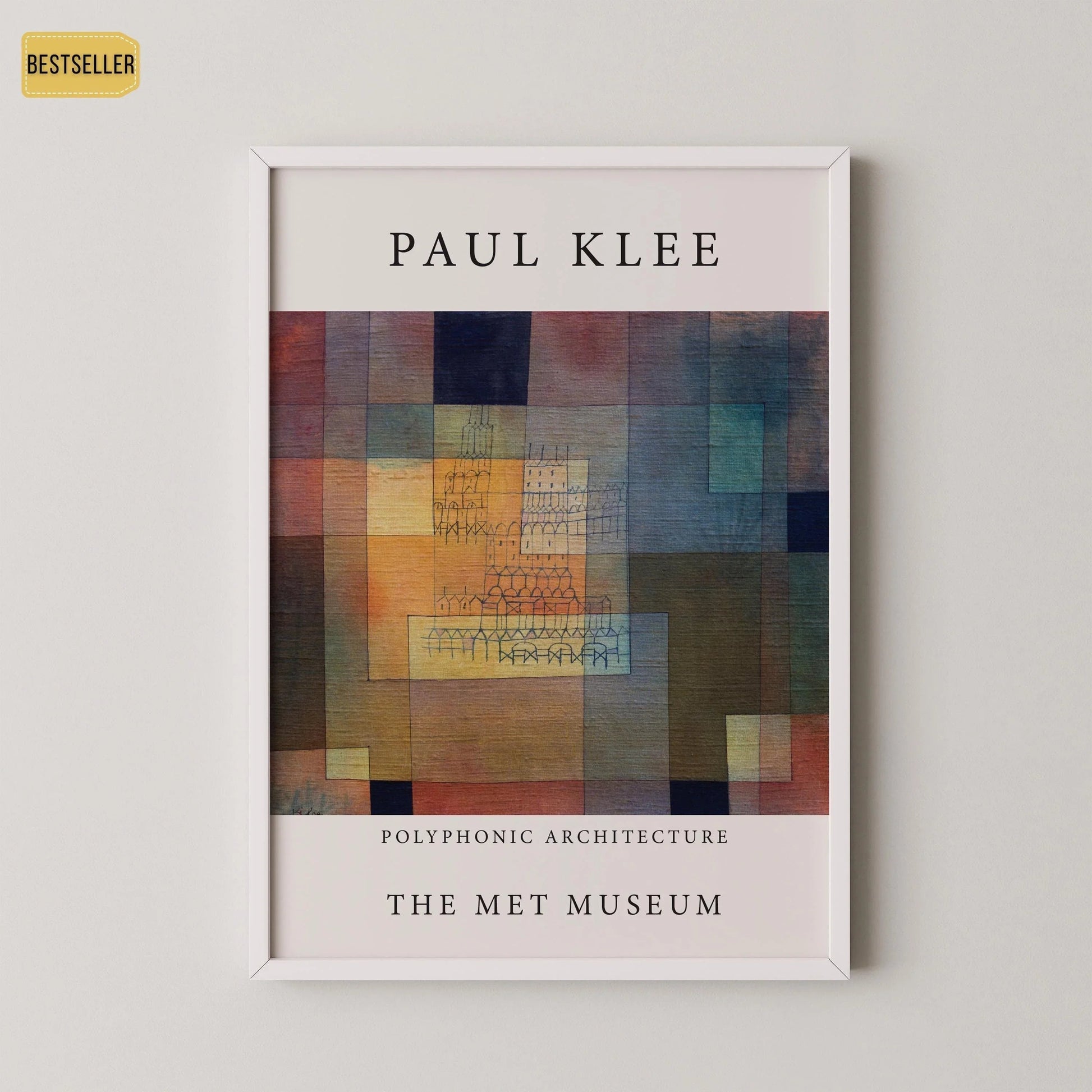 Paul Klee - Polyphonic Architecture | Modern Art Exhibition Poster (available handframed or unframed)