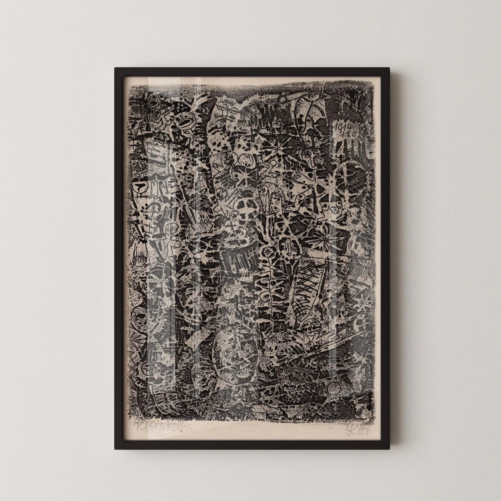 Paul Klee - Petit Monde | Affiche d'exposition d'art moderne et neutre (disponible encadrée ou non encadrée)