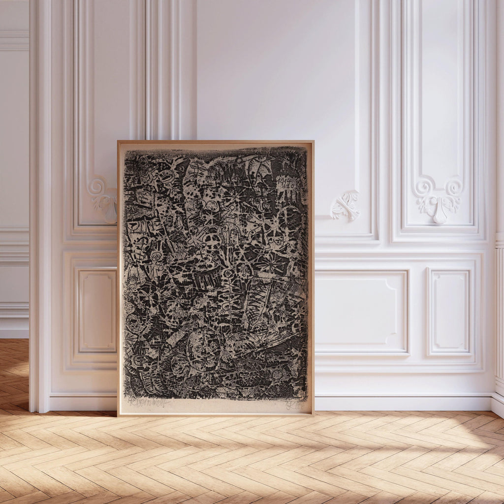 Paul Klee - Petit Monde | Affiche d'exposition d'art moderne et neutre (disponible encadrée ou non encadrée)