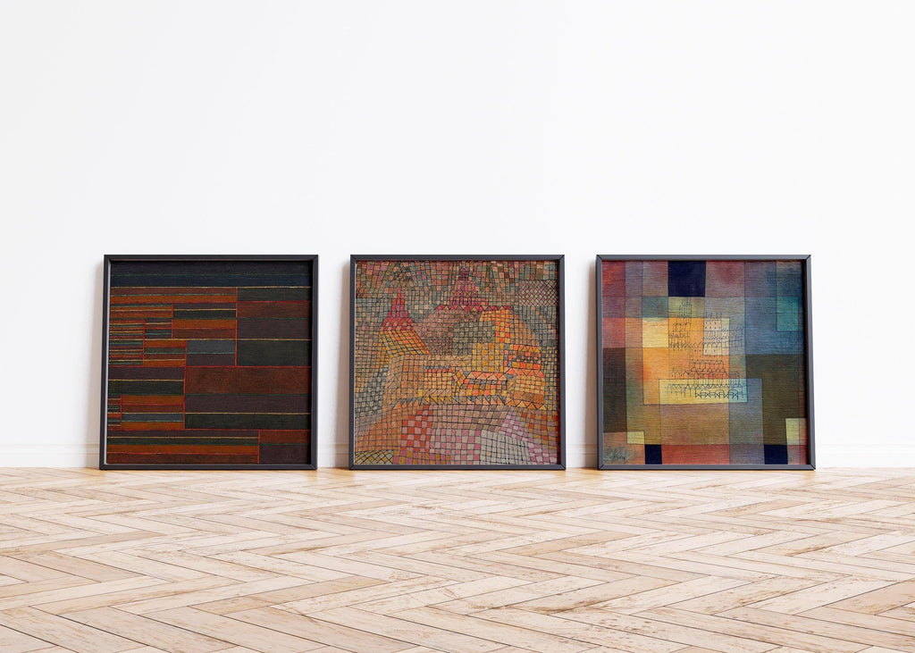Trio de Paul Klee : Tirages d’art giclée sur papier Hahnemühle