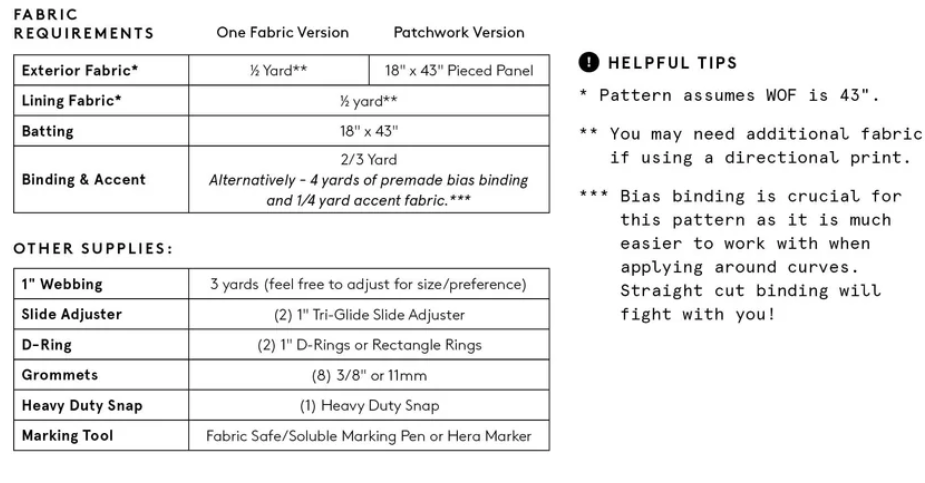 Pembina Backpack Quilted Bag Pattern by The Blanket Statement
