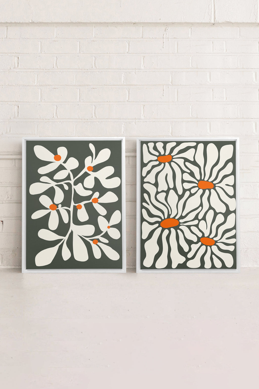 PETALS IN FUSION (2 Works on Stretched Canvas)