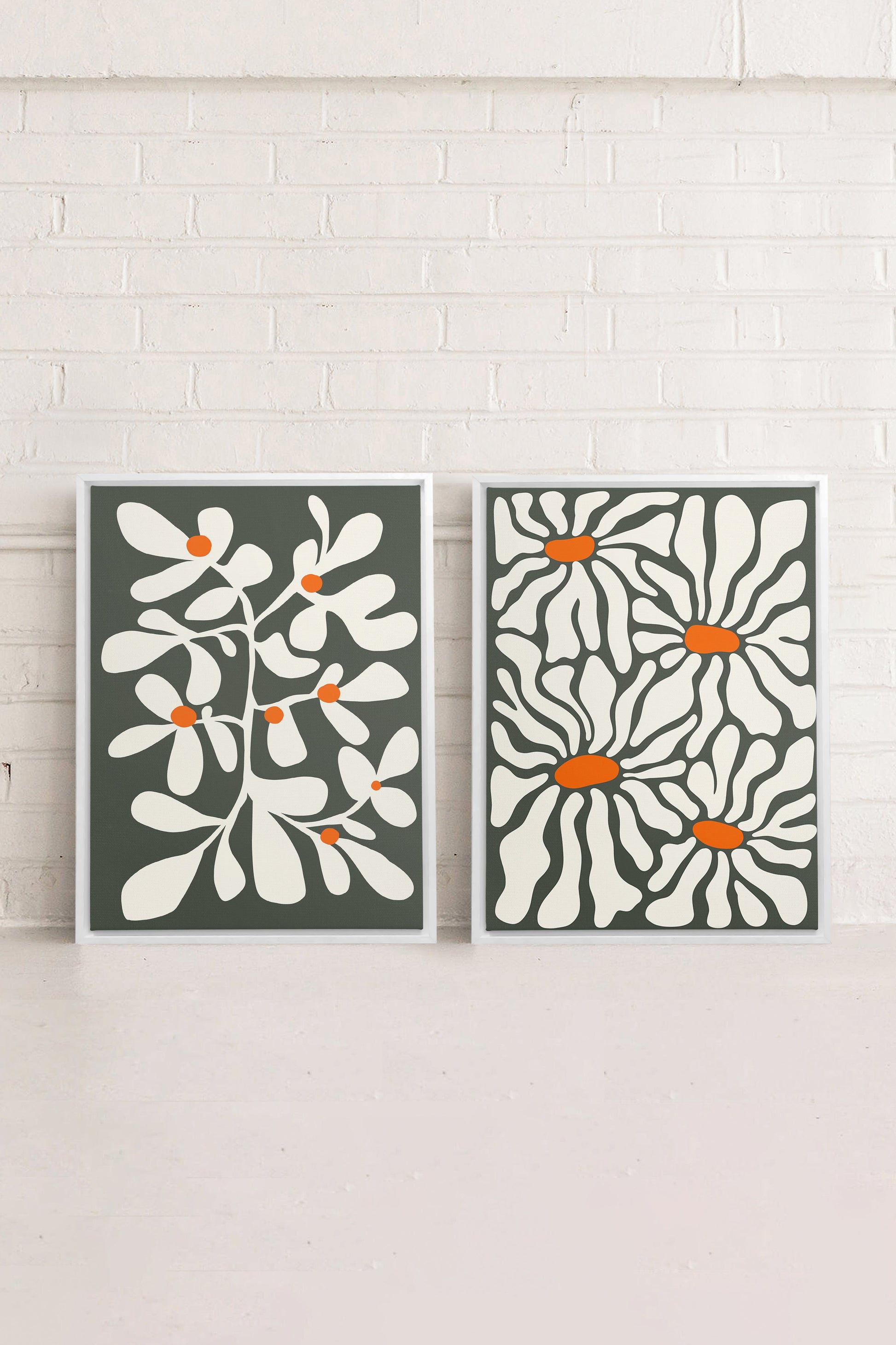 PETALS IN FUSION (2 Works on Stretched Canvas)