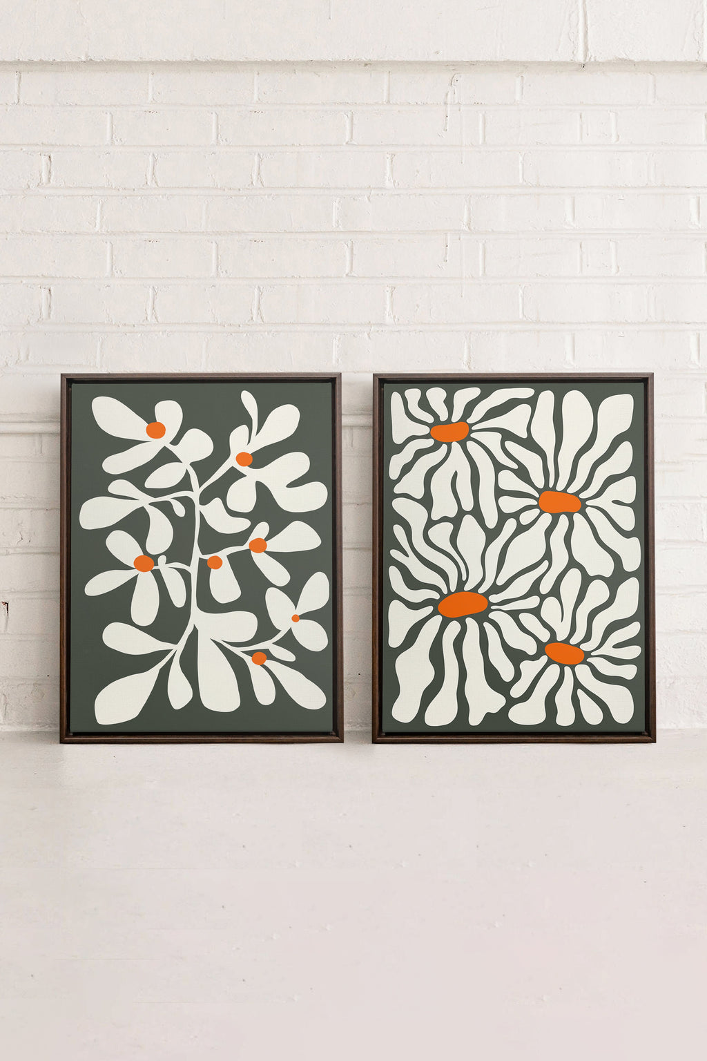 PETALS IN FUSION (2 Works on Stretched Canvas)