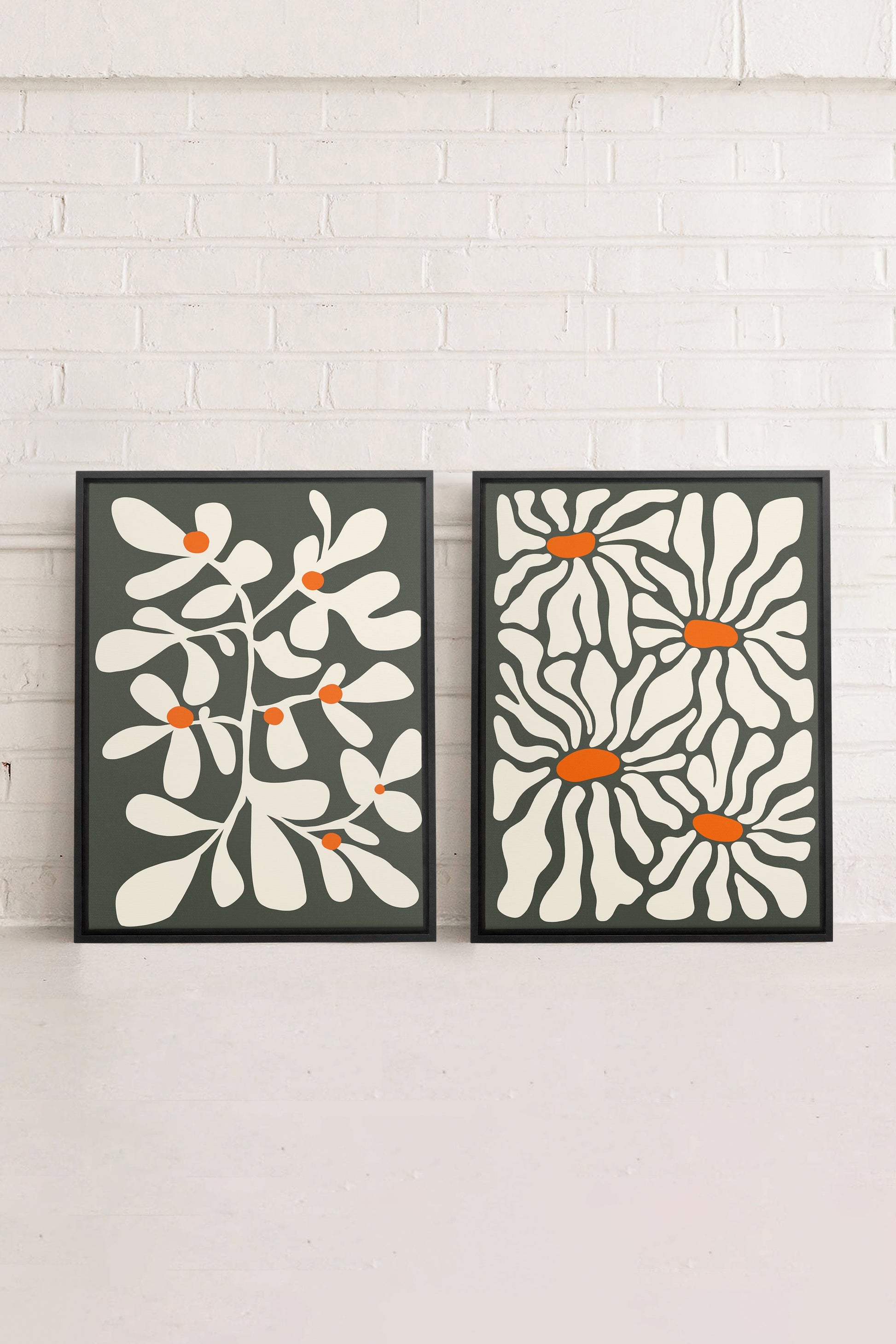 PETALS IN FUSION (2 Works on Stretched Canvas)