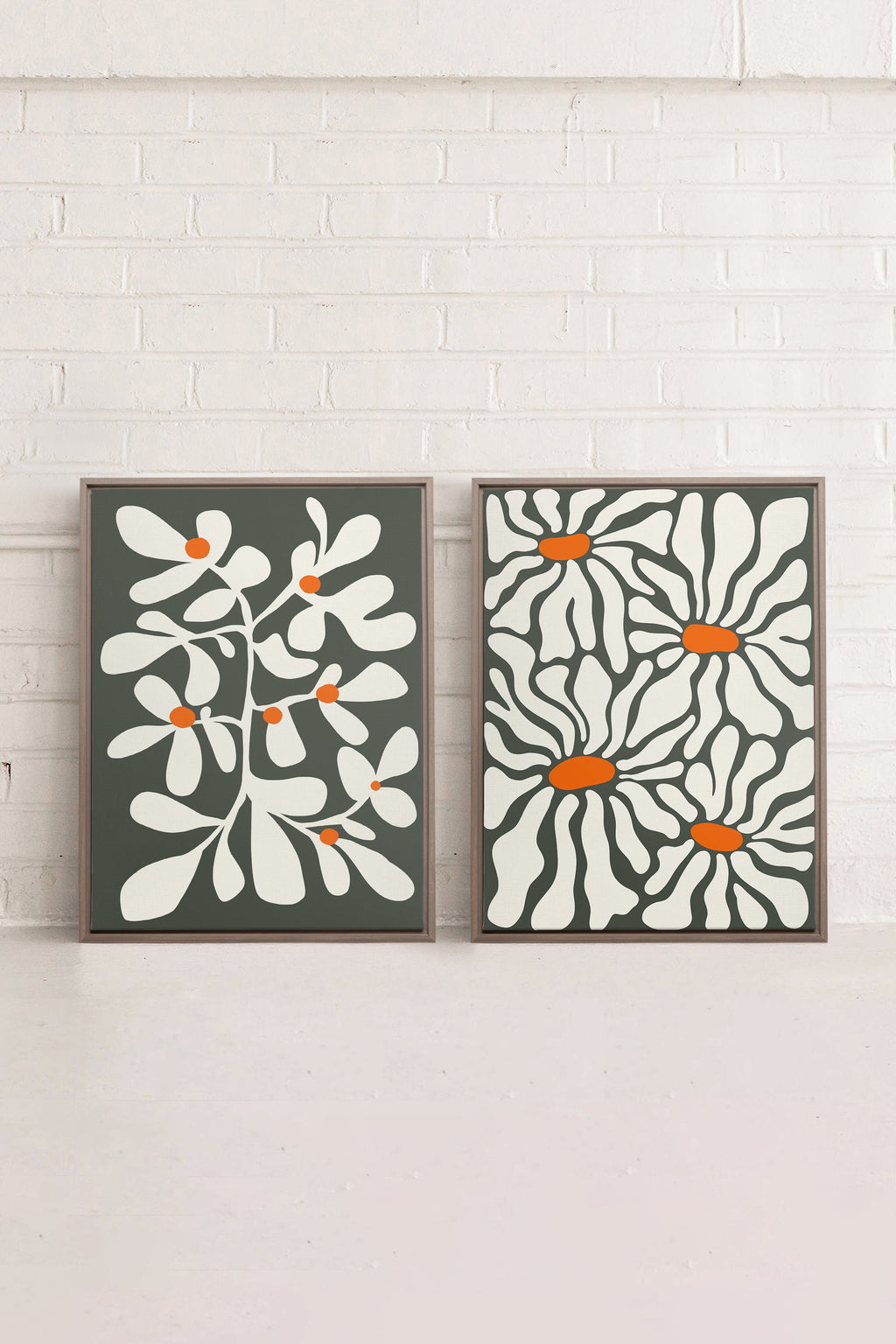 PETALS IN FUSION (2 Works on Stretched Canvas)