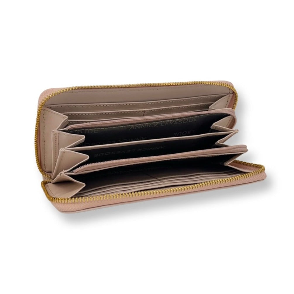 Genuine Leather Wallet Rose Blush, Carla