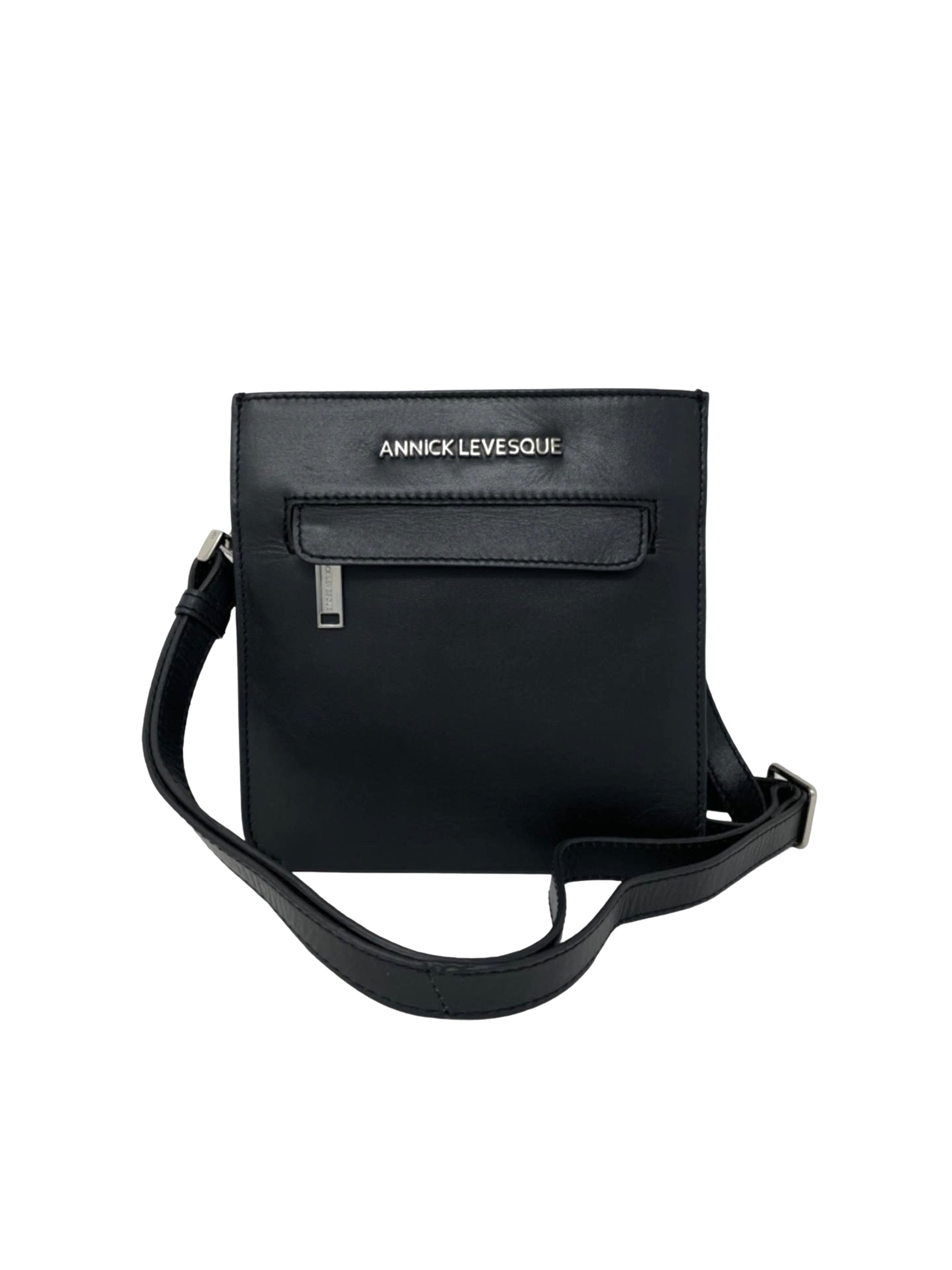Black Leather Handbag | Lina