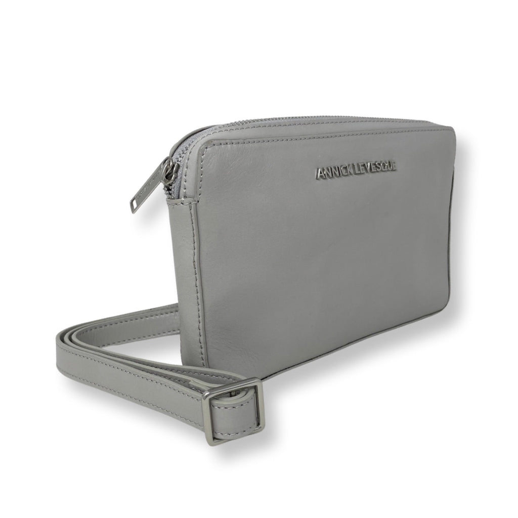 Small Beaded Leather Crossbody Bag - Annie