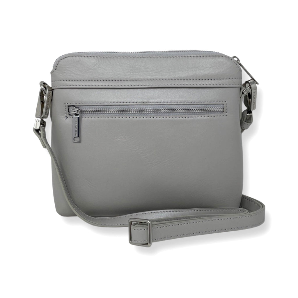 Small Leather Crossbody Bag, Beaded - Brigitte