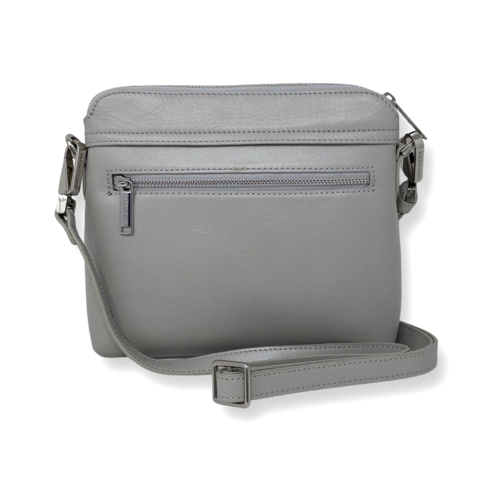 Small Leather Crossbody Bag, Beaded - Brigitte