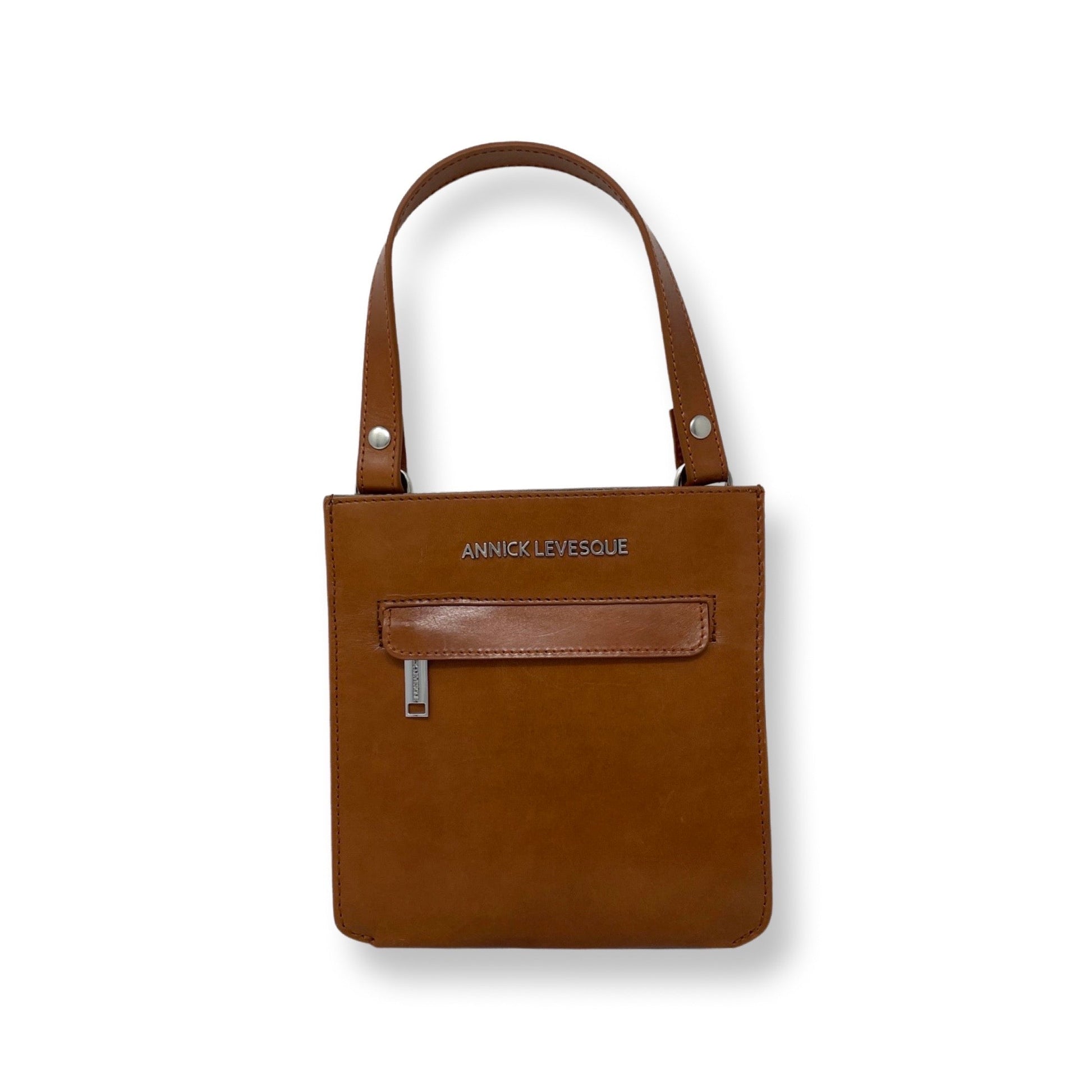 Genuine Leather Handbag Cognac | Lina