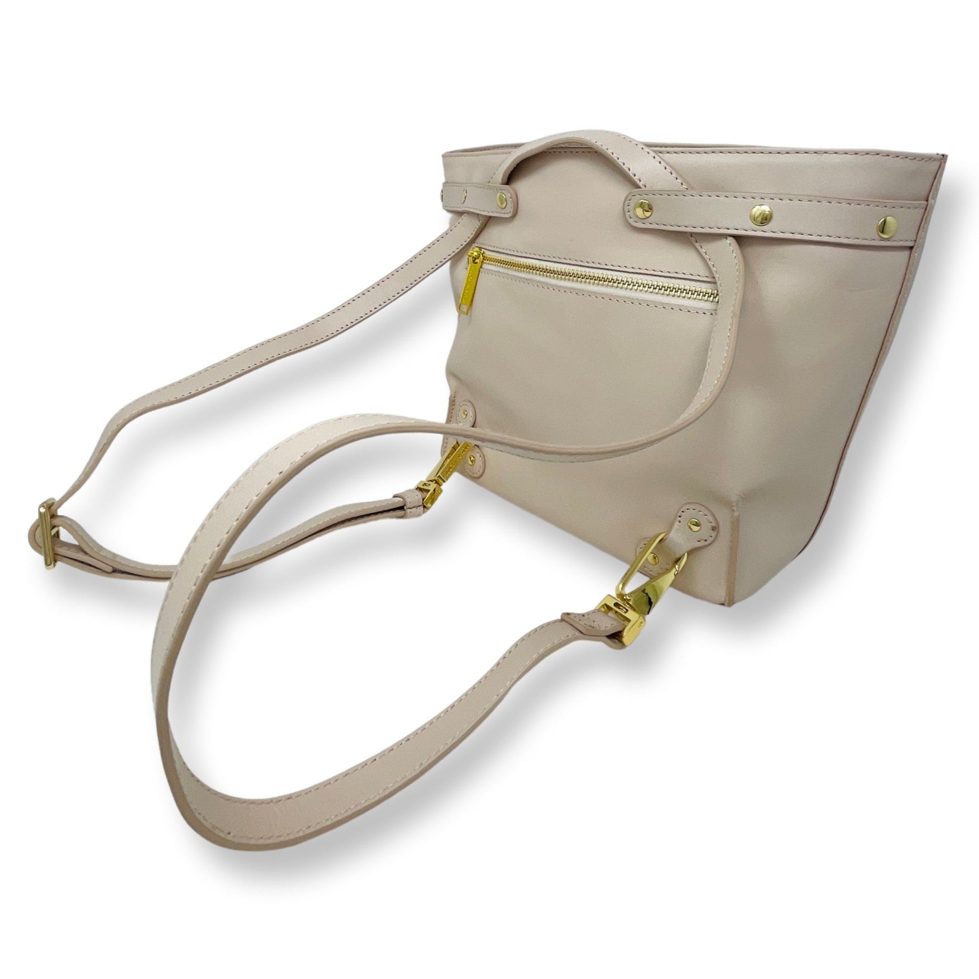 Genuine Leather Powder Pink Bag | Kelly