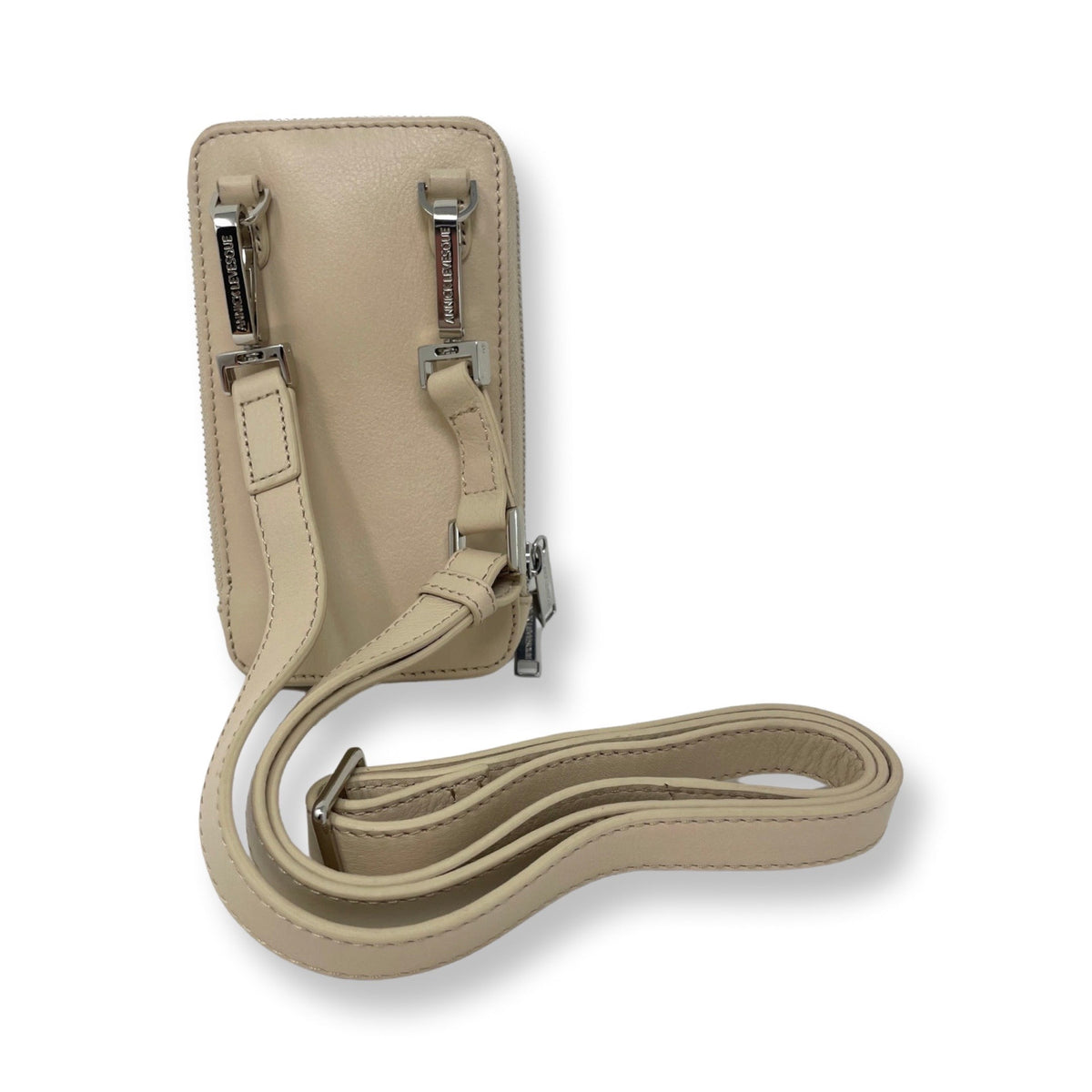 Small Beige Leather Crossbody Bag | Marie-Josée
