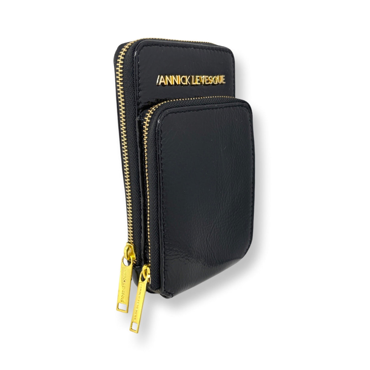 Small Black Patent Leather Crossbody Bag - Marie-Josée