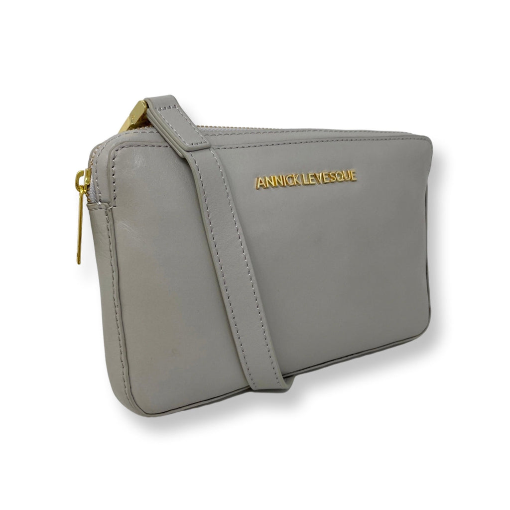 Small Beaded Leather Crossbody Bag - Annie
