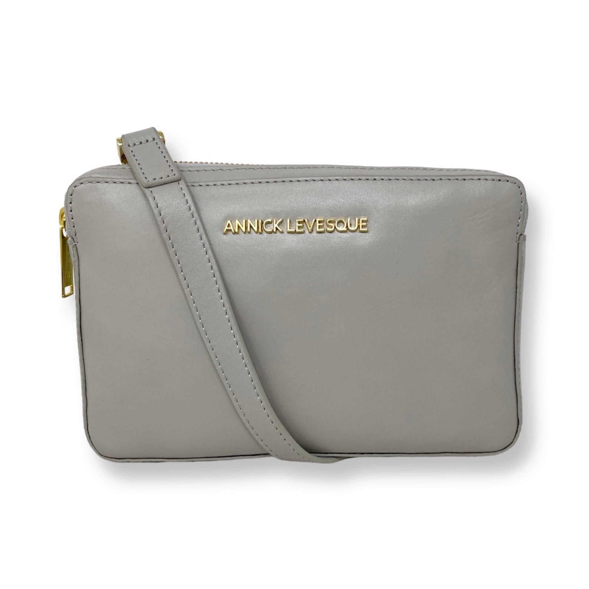 Small Beaded Leather Crossbody Bag - Annie