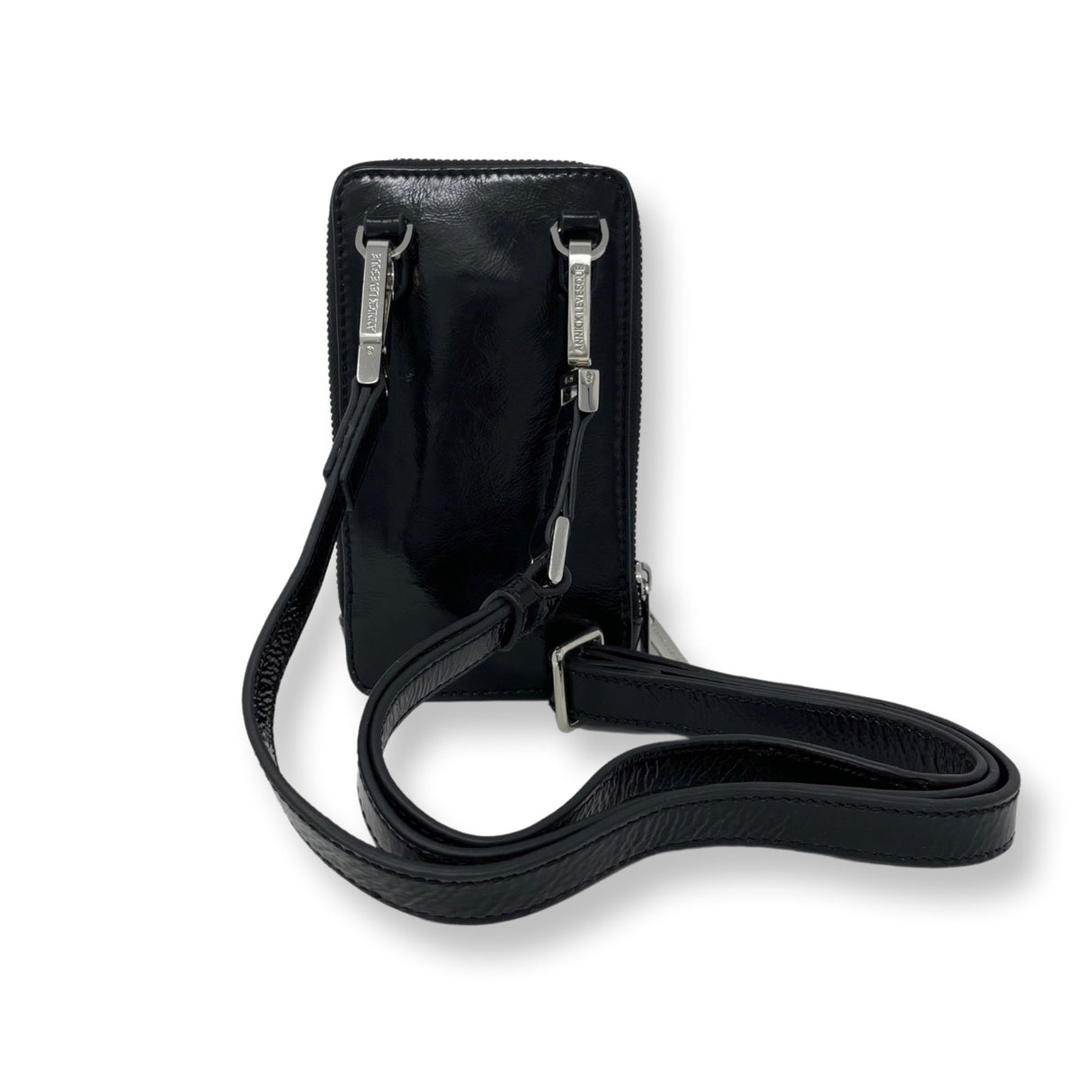 Small Black Patent Leather Crossbody Bag - Marie-Josée