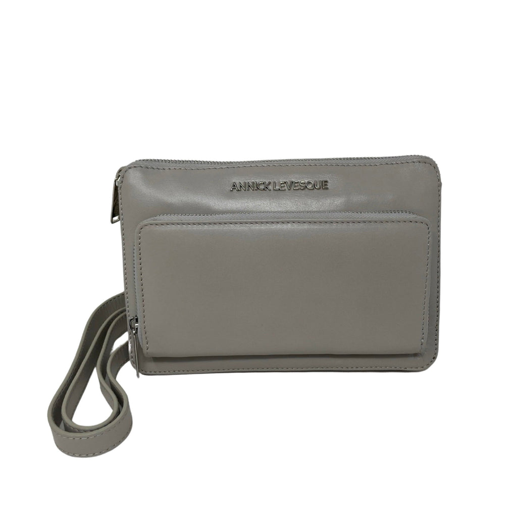 Small Pearl Leather Crossbody Wallet, Carmen