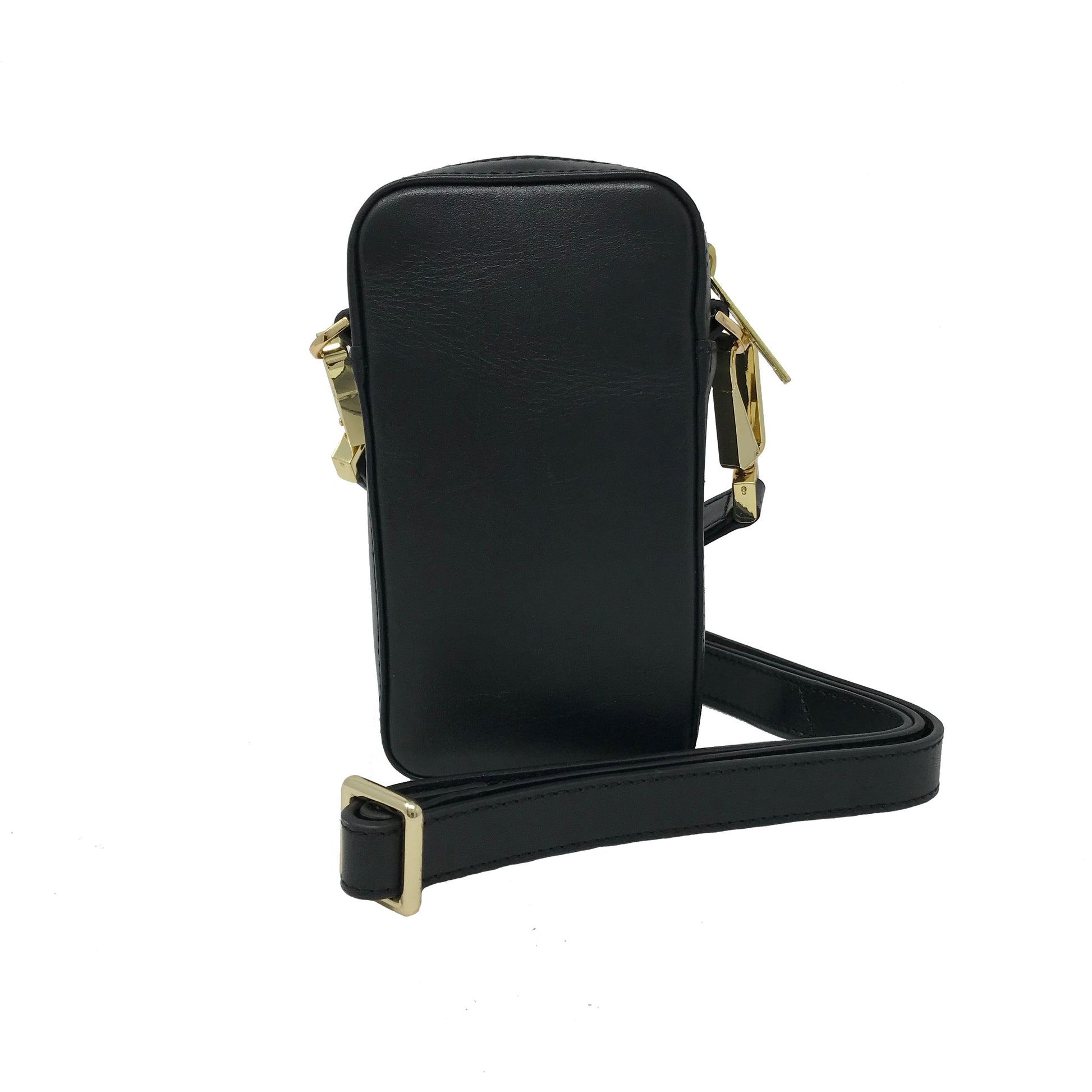 Small Black Leather Crossbody Bag | Marie-Pierre
