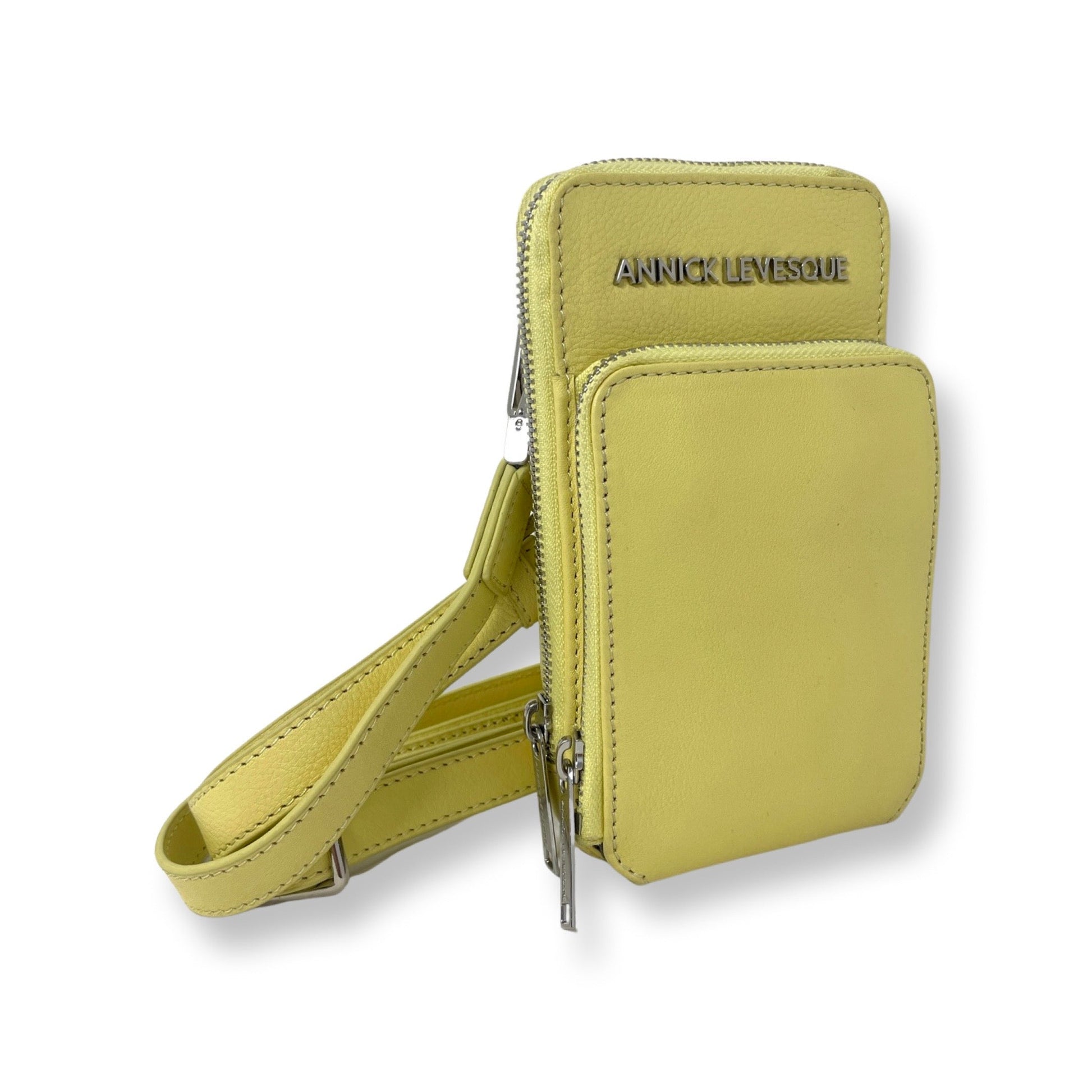 Small Yellow Leather Shoulder Bag | Marie-Josée