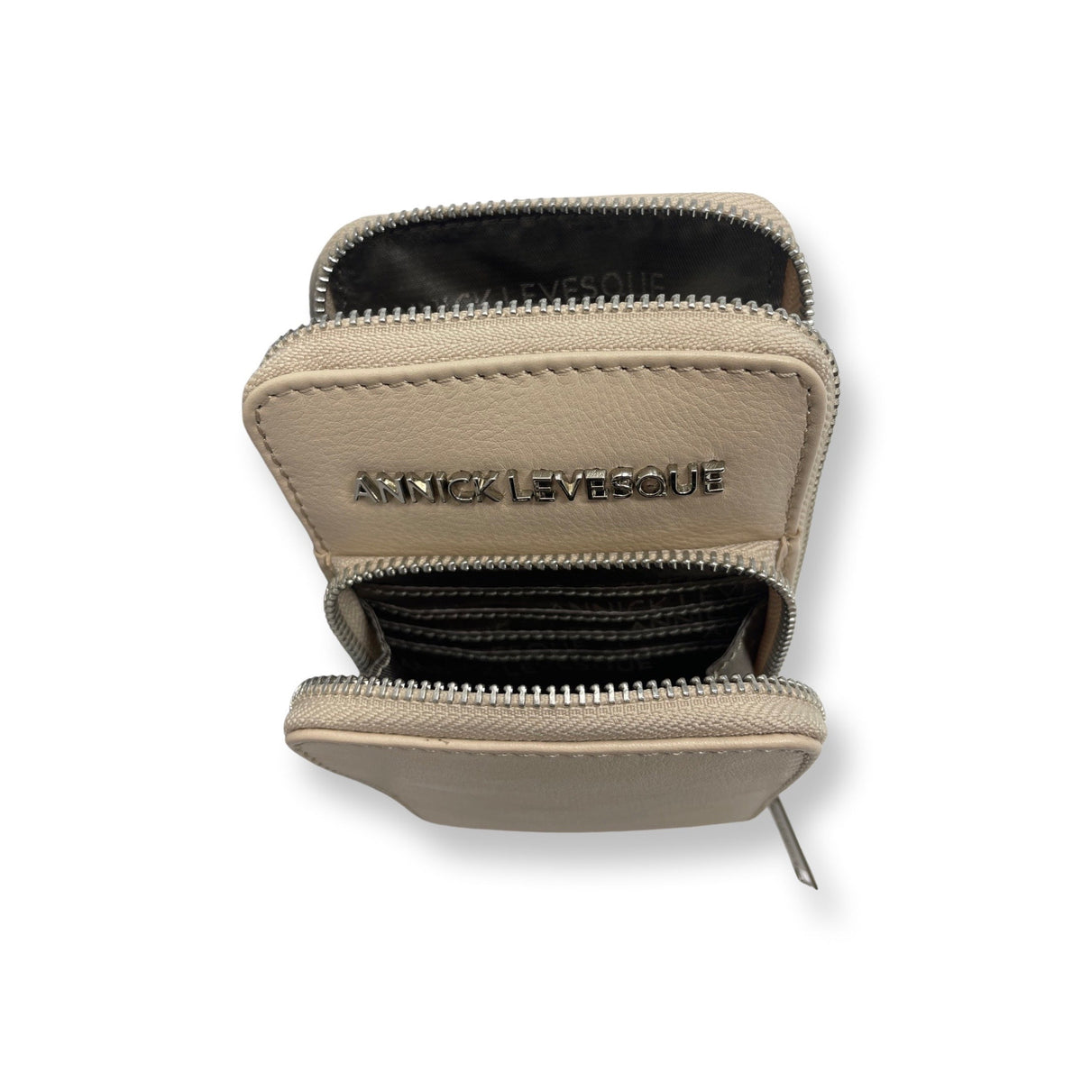Small Beige Leather Crossbody Bag | Marie-Josée