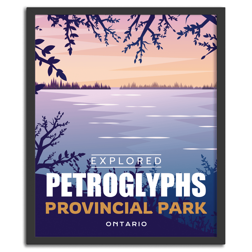 Petroglyphs Provincial Park 'Explored' Poster, Canada Parks
