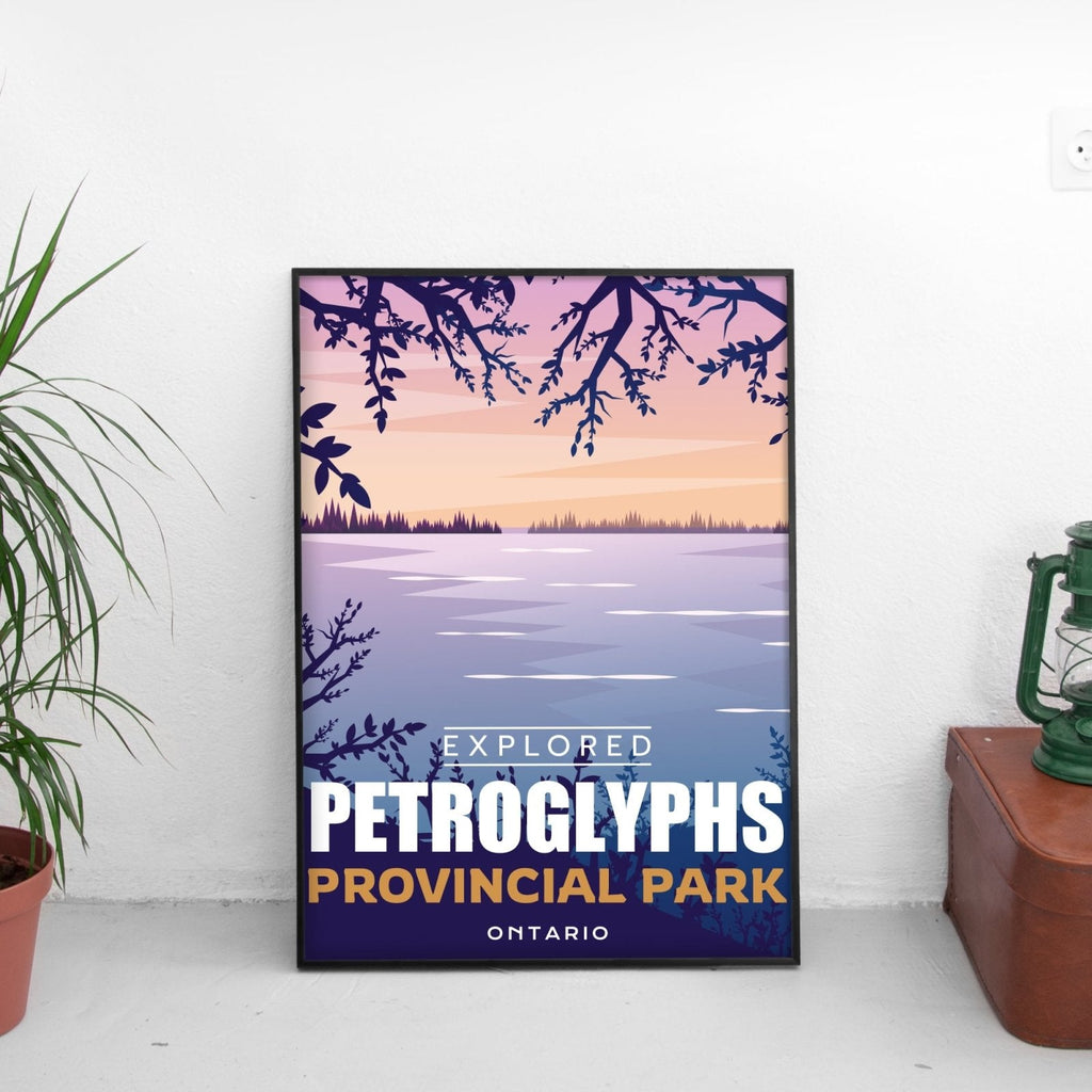 Petroglyphs Provincial Park 'Explored' Poster, Canada Parks