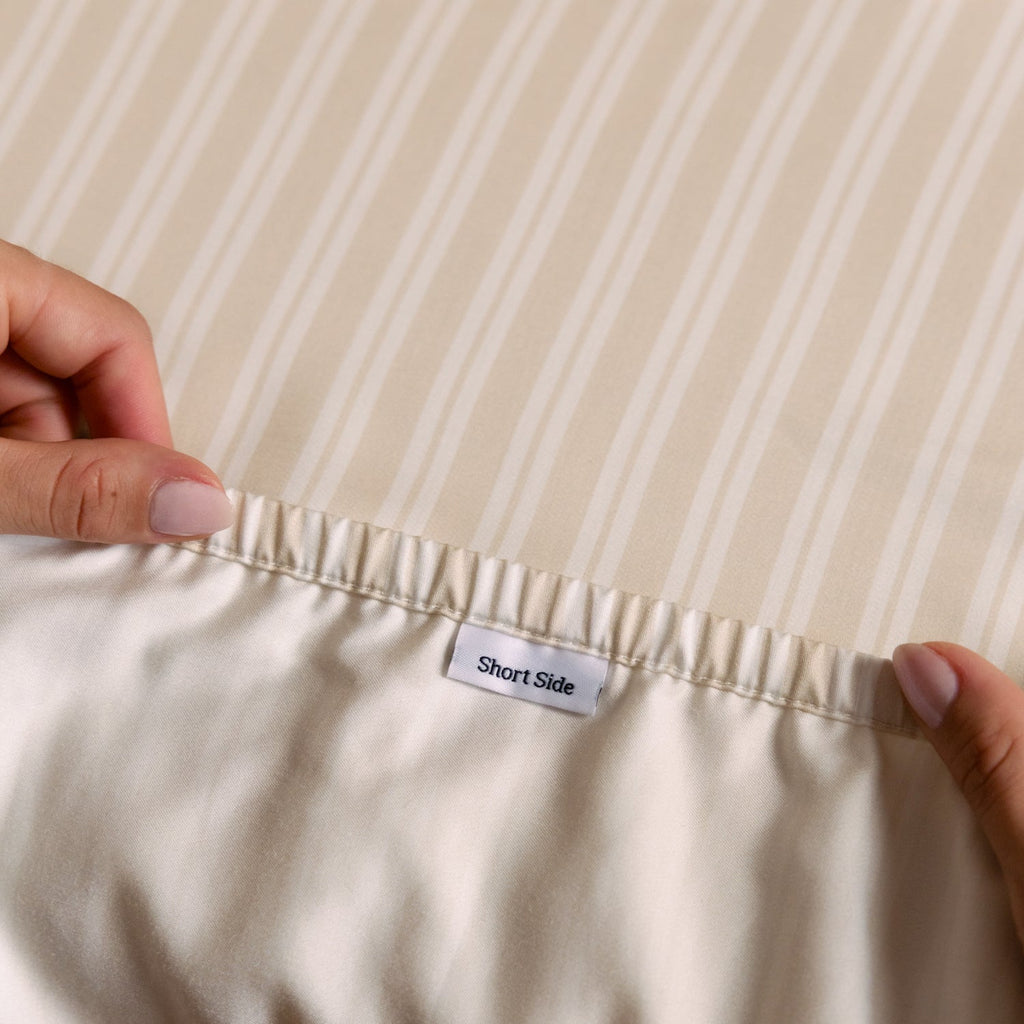 Ensemble de draps en satin de bambou biologique