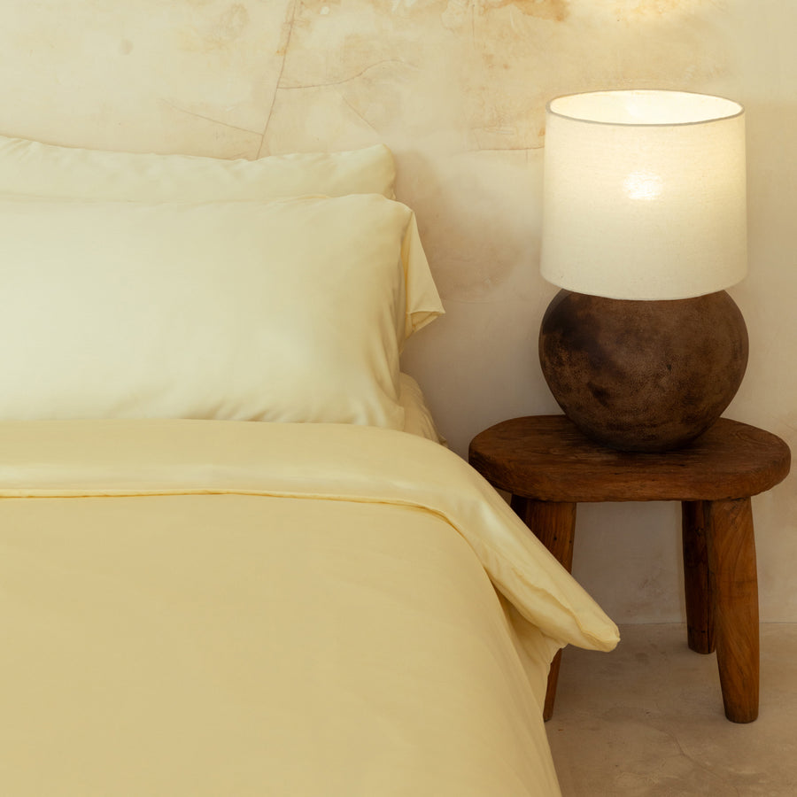 Ensemble de housse de couette en sergé de bambou biologique
