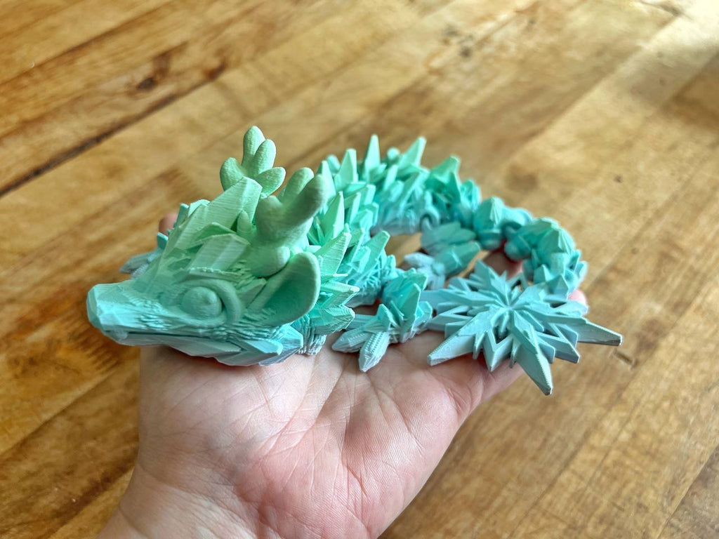 Snow flake baby articulated dragon fidget