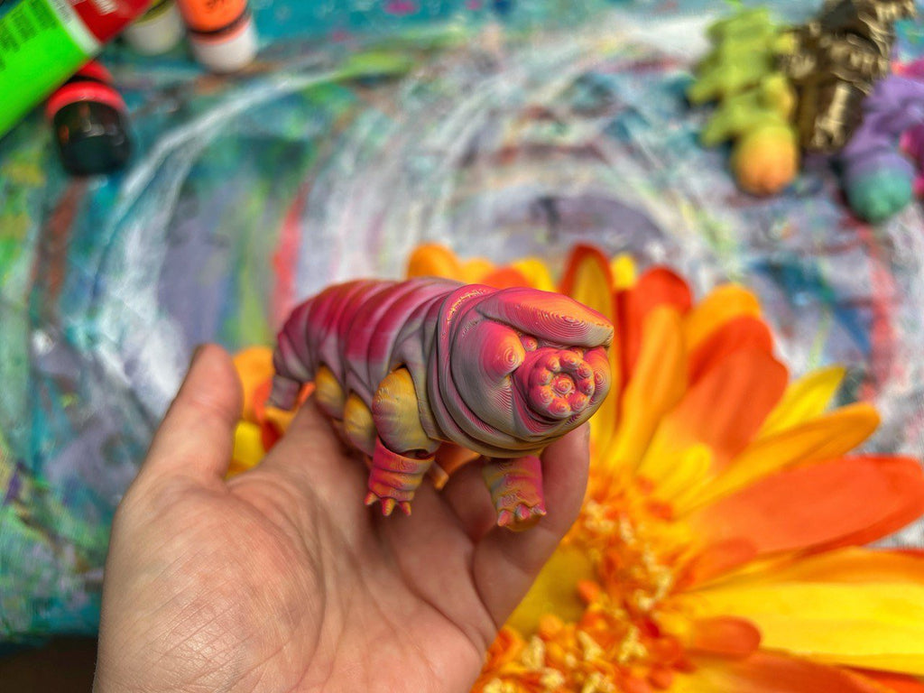 Tardigrade tactile stim fidget - Glow in the dark Water Bear
