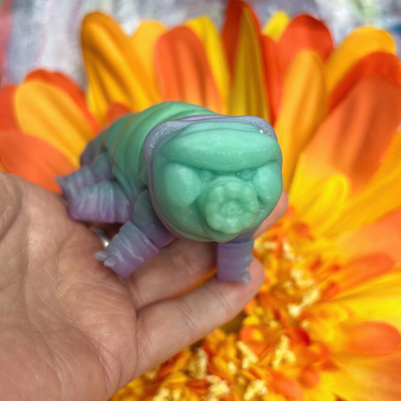 Tardigrade tactile stim fidget - Glow in the dark Water Bear