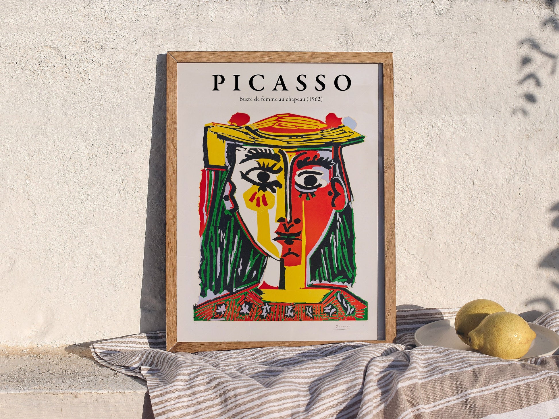 Pablo Picasso Buste de Femme au Chapeau Art Print – Cubist Wall Art