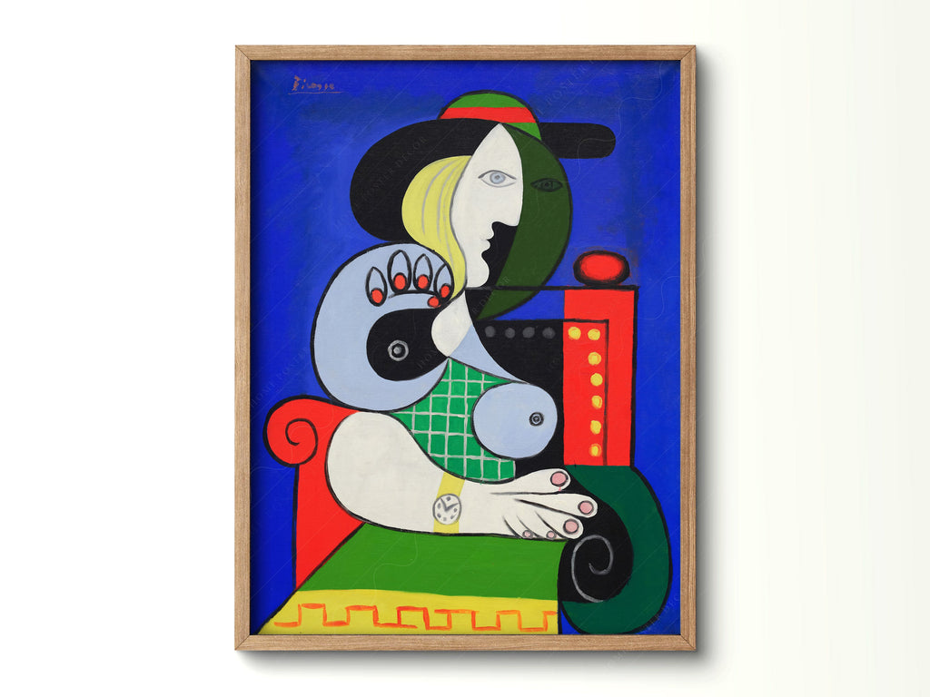 Pablo Picasso Woman with a Watch Art Print – Cubist Wall Art Poster