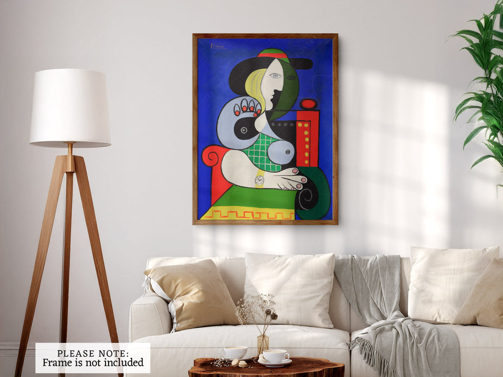 Pablo Picasso Woman with a Watch Art Print – Cubist Wall Art Poster