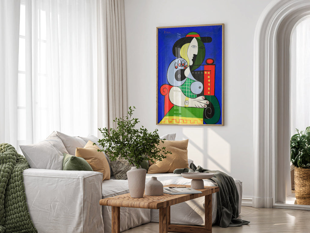 Pablo Picasso Woman with a Watch Art Print – Cubist Wall Art Poster