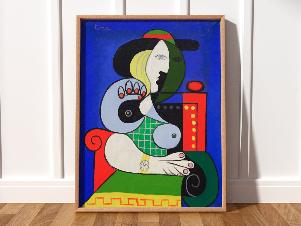 Pablo Picasso Woman with a Watch Art Print – Cubist Wall Art Poster